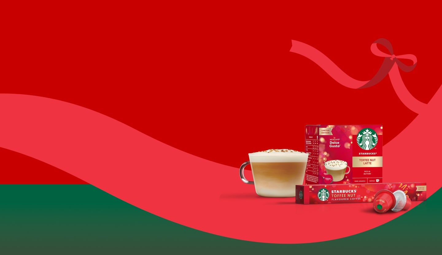 Kampanjbanderoll för Starbucks® julfavoriter