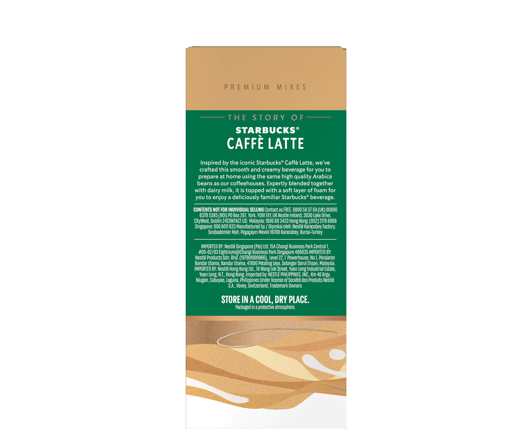 Starbucks® Premium Instant Coffee - back view