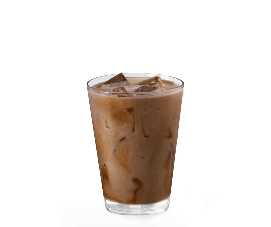 latte with chocolate milk