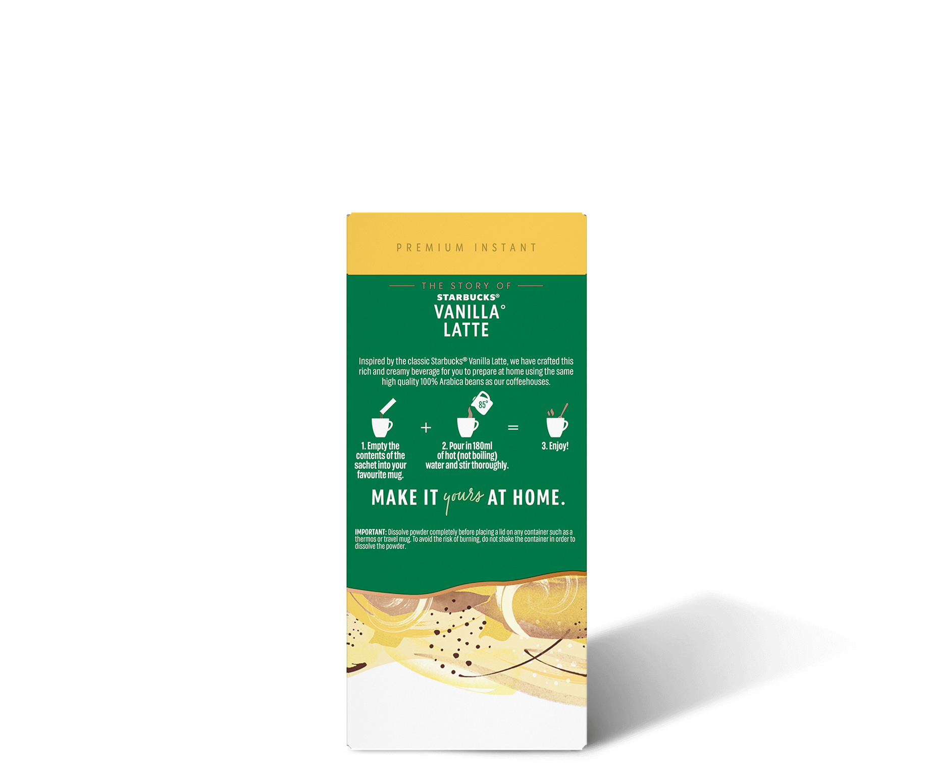 Starbucks® Vanilla Latte Premium Instant Coffee package