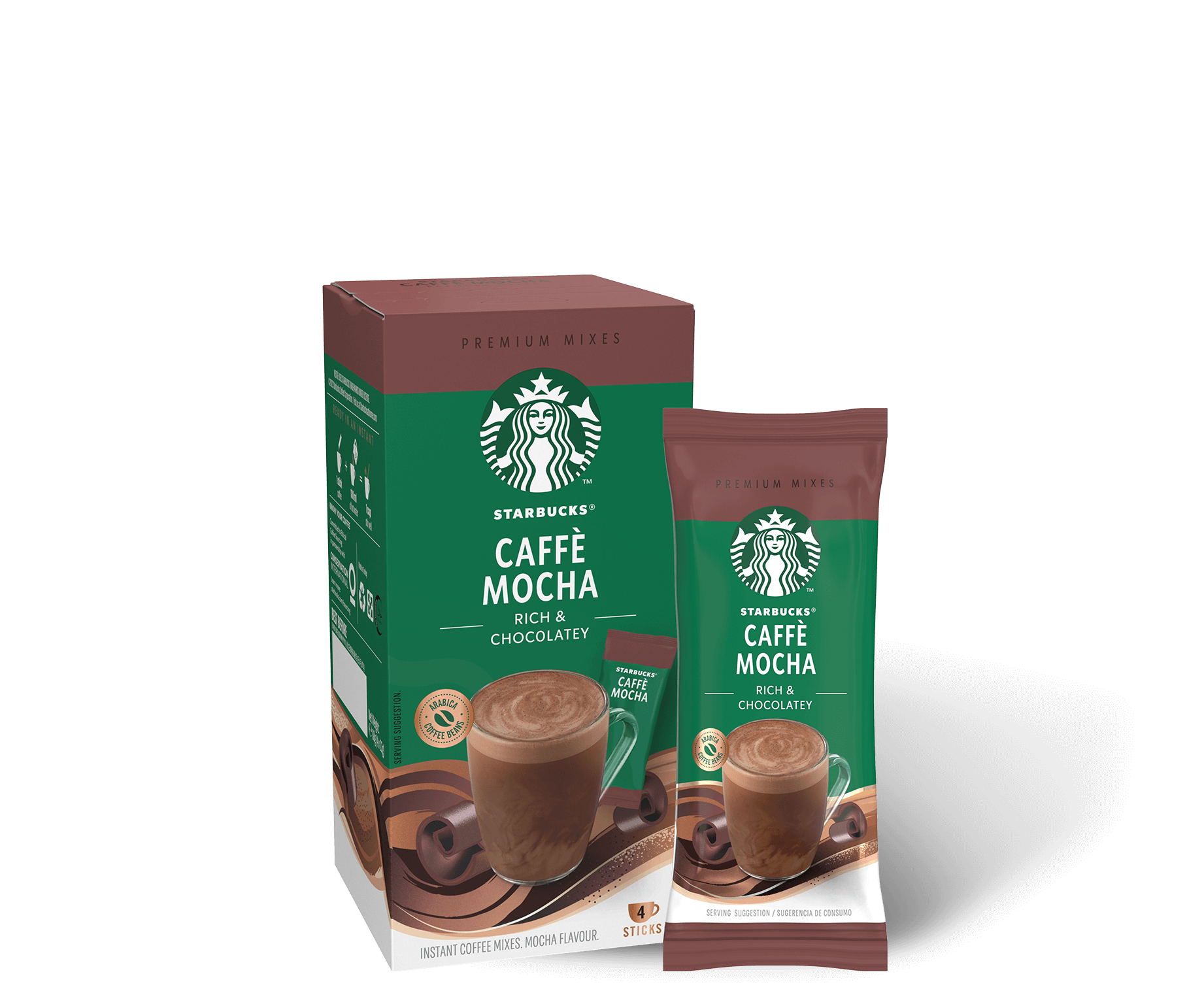 Starbucks® Caffè Mocha Premium Instant Coffee package