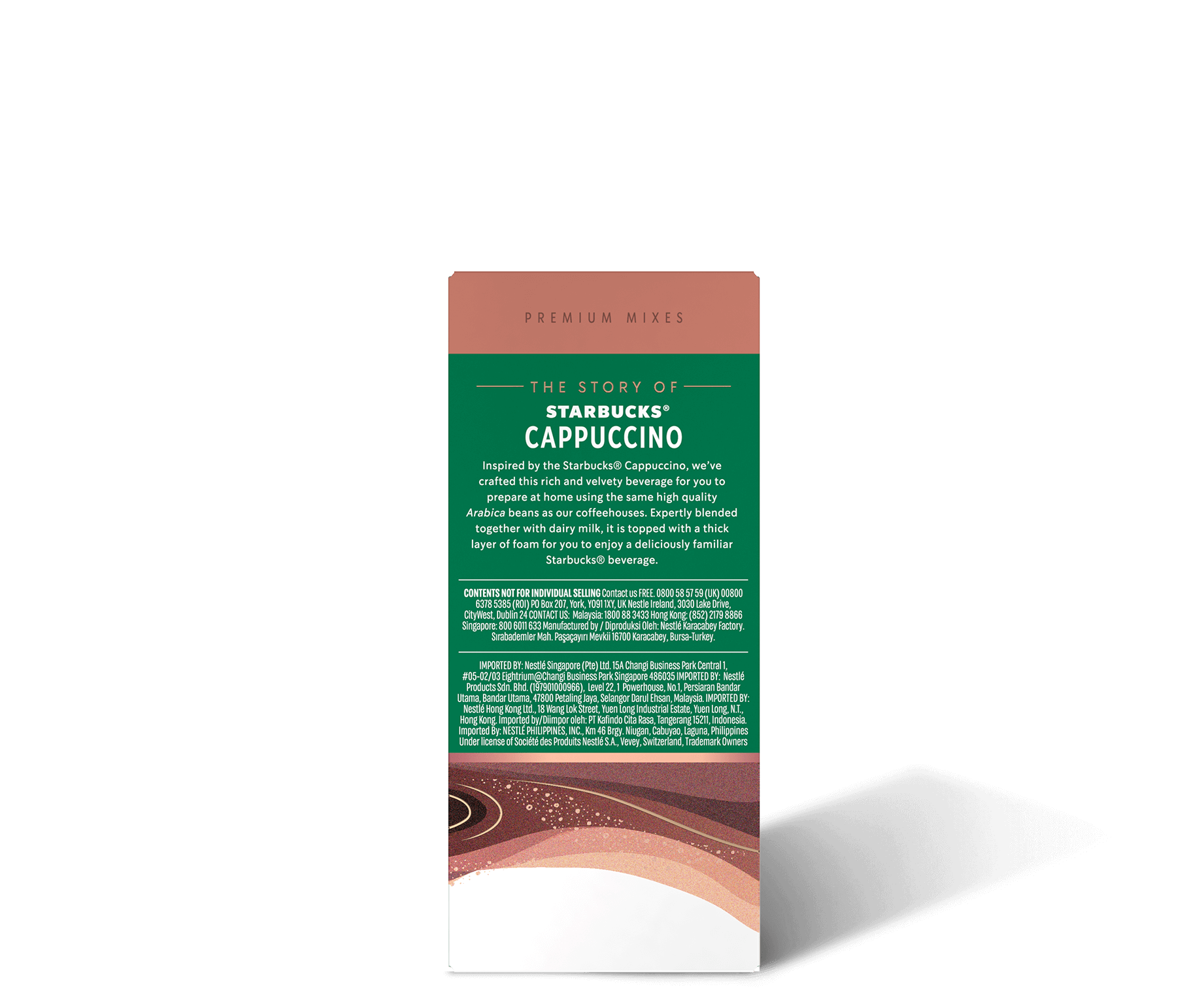 Starbucks® Cappuccino Premium Instant Coffee package