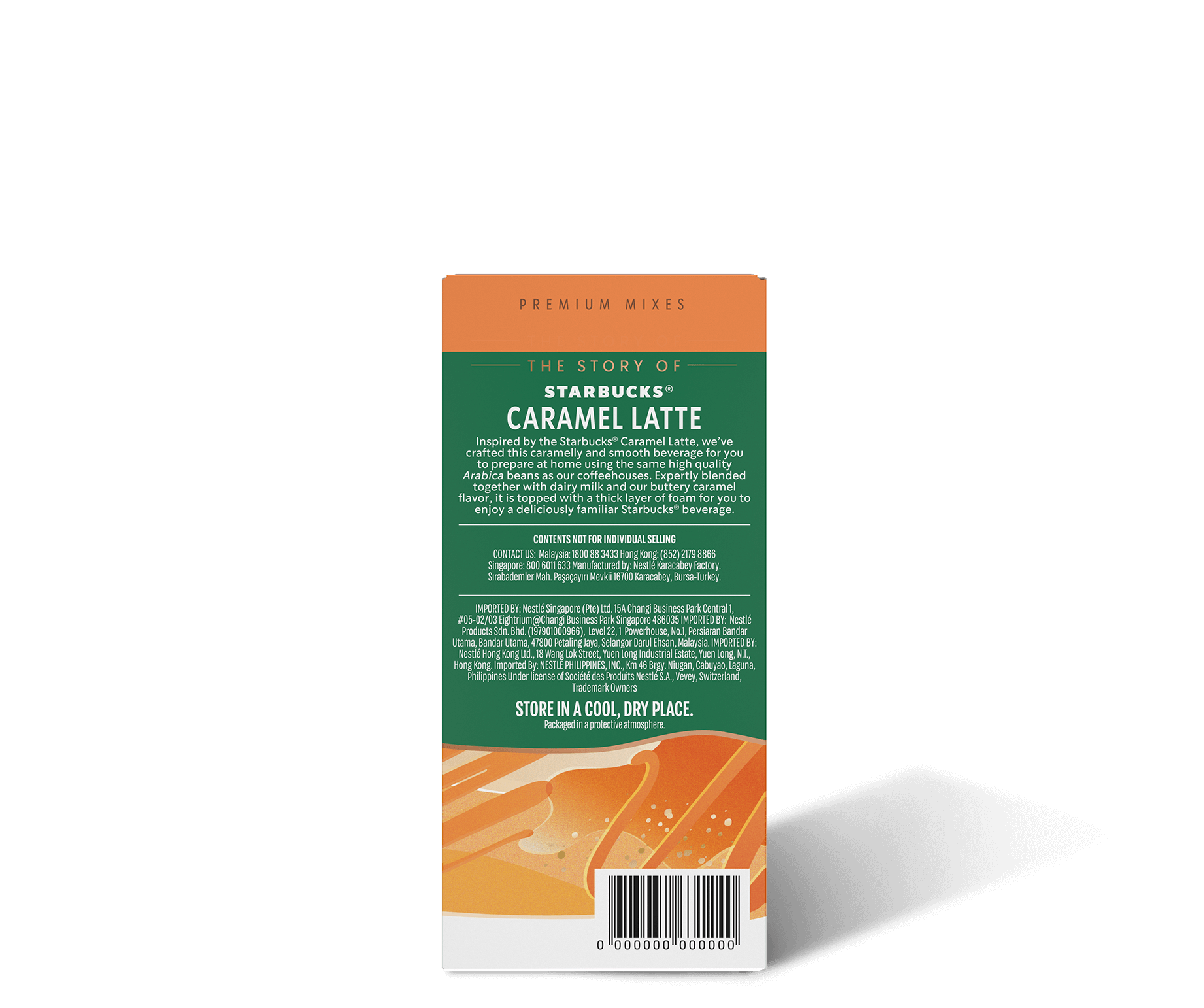 Starbucks® Caramel Latte Premium Instant Coffee package