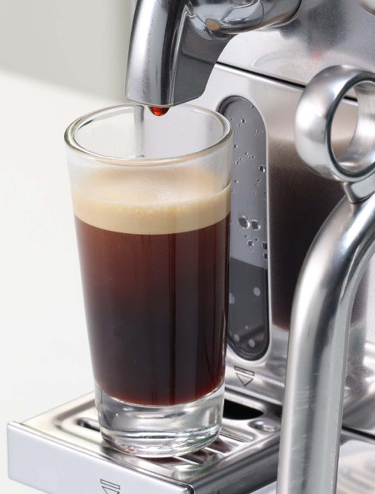 Pouring boiling water over coffee