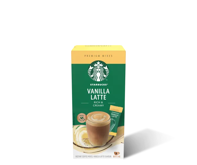 Starbucks® Vanilla Latte Premium Instant Coffee package