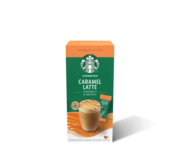 Starbucks® Caramel Latte Premium Instant Coffee package