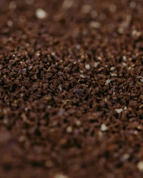 Grinded coffee beans