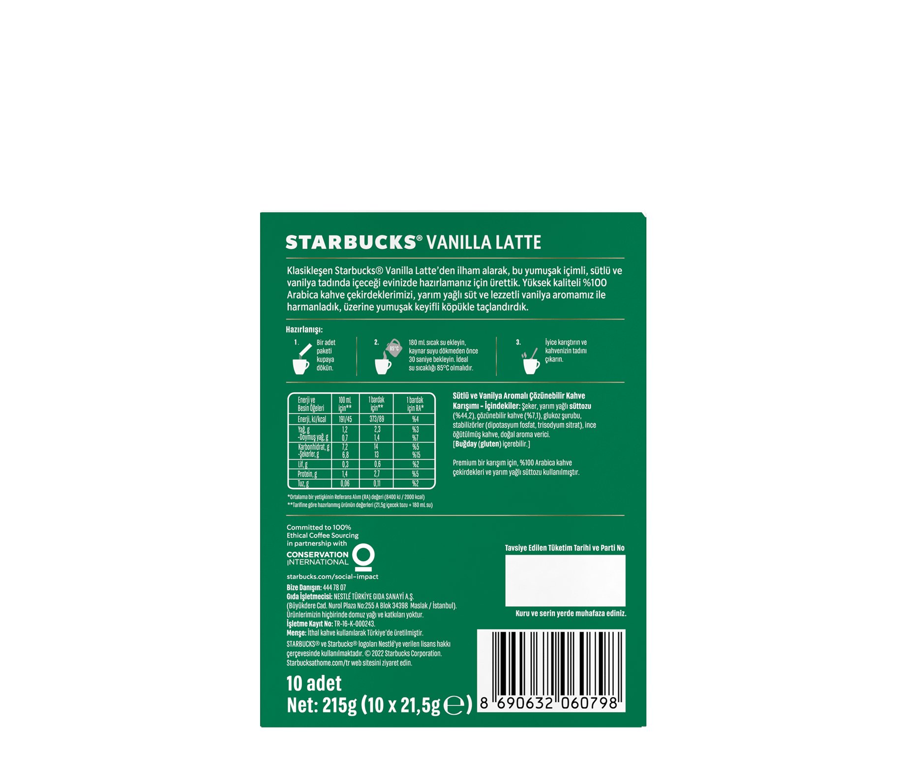 Starbucks® Vanilla Latte