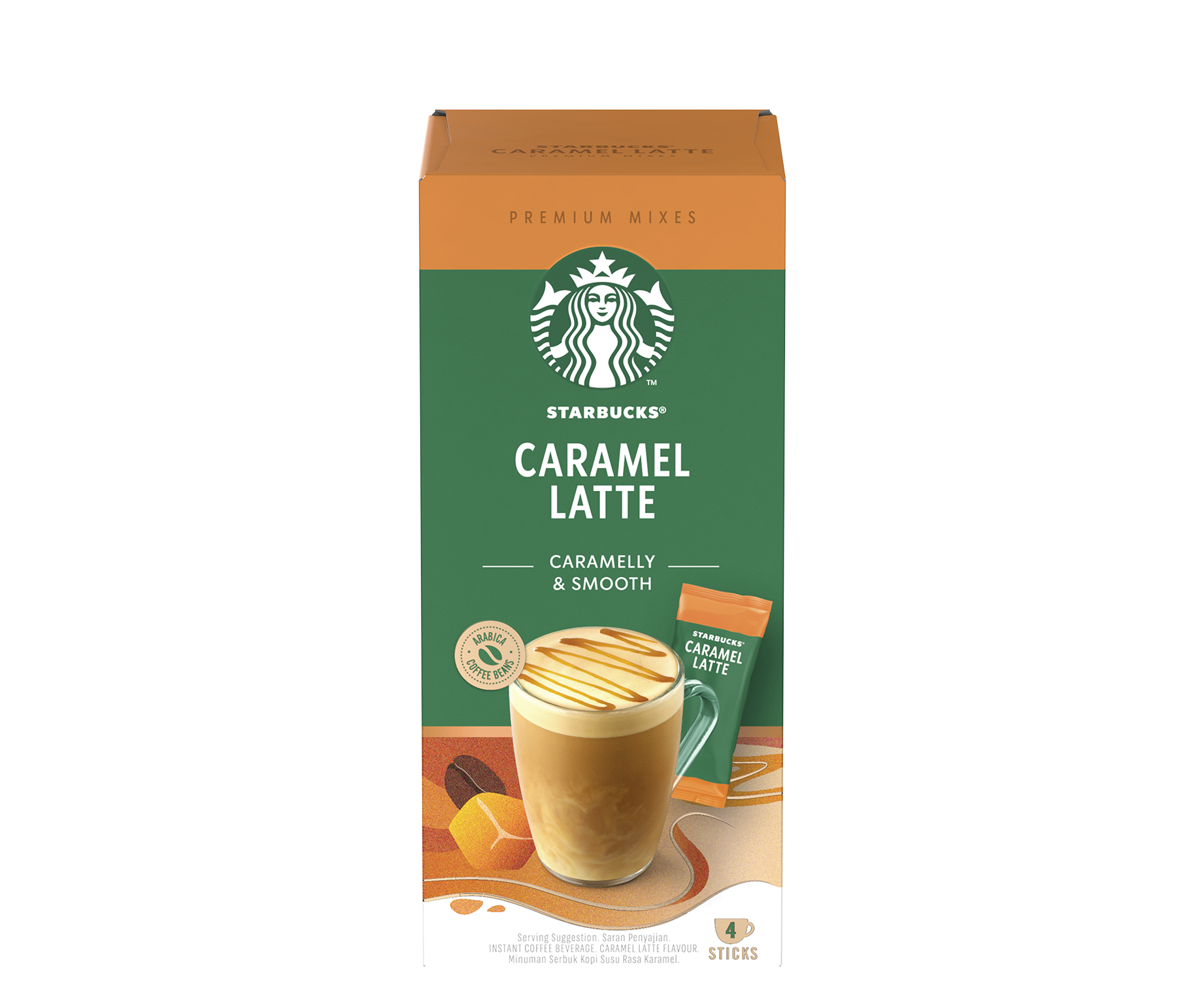 Cà Phê Sữa Hòa Tan Cao Cấp Starbucks® Caramel Latte
